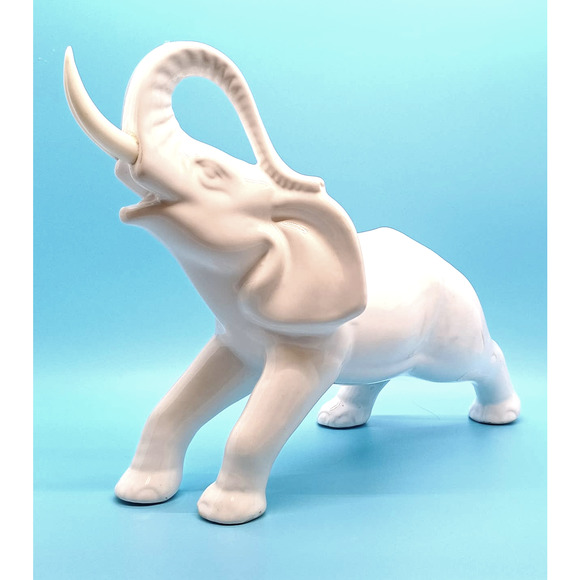 Elephant Vintage Portugal by Fereiras Trunk Up Good Luck - Picture 8 of 14